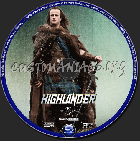 Highlander blu-ray label