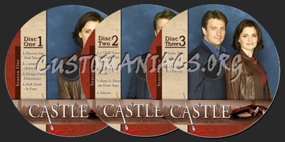 Castle Season 1 dvd label