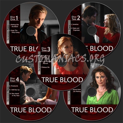 True Blood season 2 dvd label