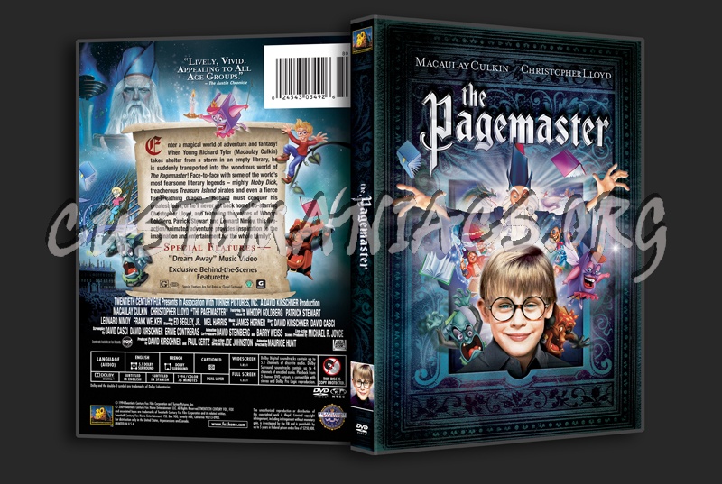 The Pagemaster dvd cover