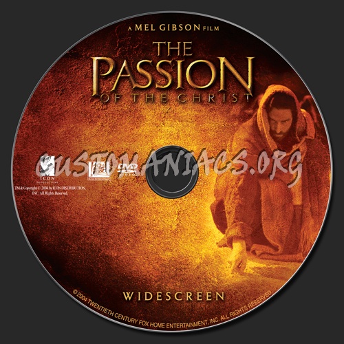 The Passion of the Christ dvd label