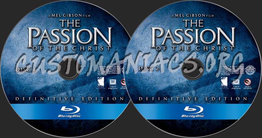 The Passion of the Christ blu-ray label