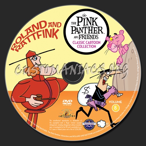 The Pink Panther and Friends Classic Collection: Roland and Rattfink dvd label