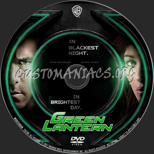 Green Lantern dvd label