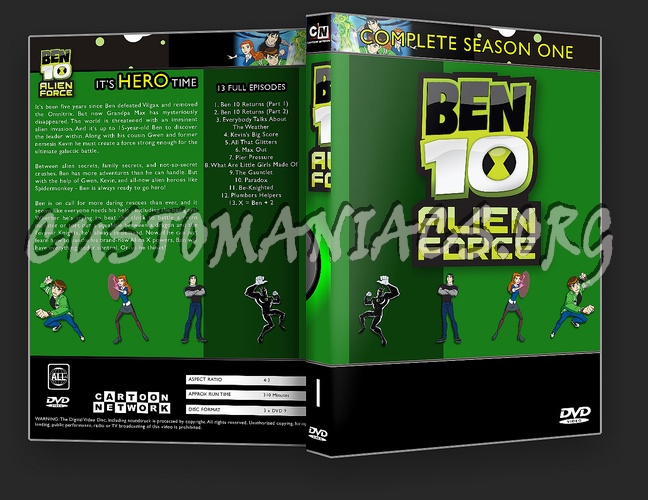 Complete Ben 10 & Alien Force Collection dvd cover