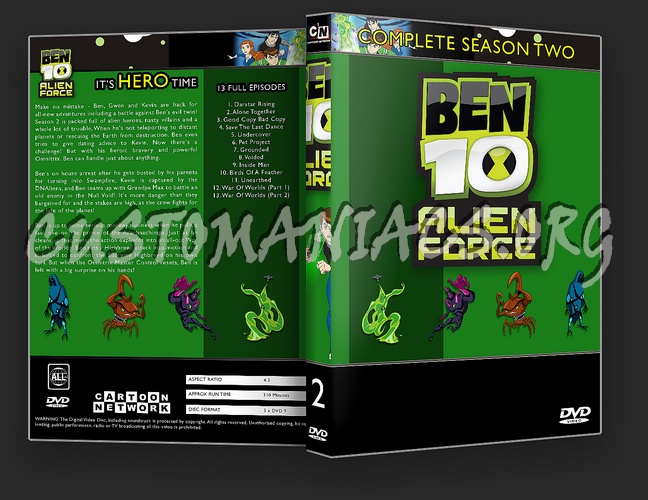 Complete Ben 10 & Alien Force Collection dvd cover