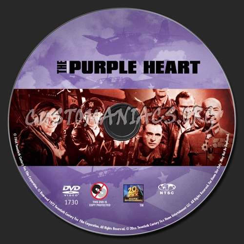 The Purple Heart dvd label