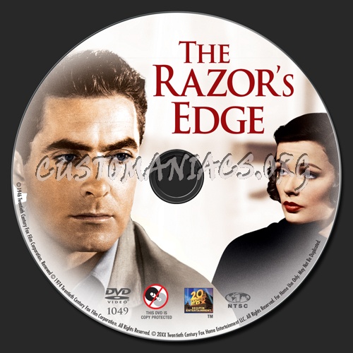 The Razor's Edge dvd label