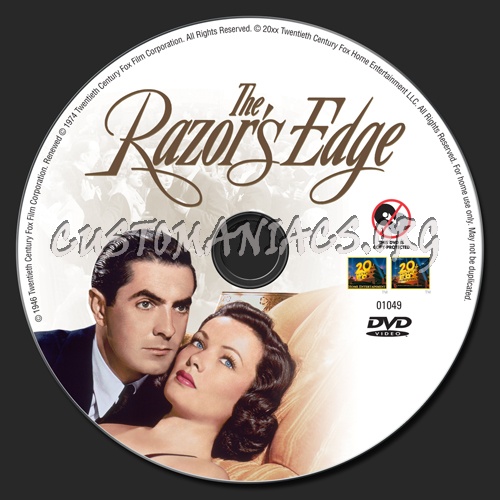 The Razor's Edge dvd label