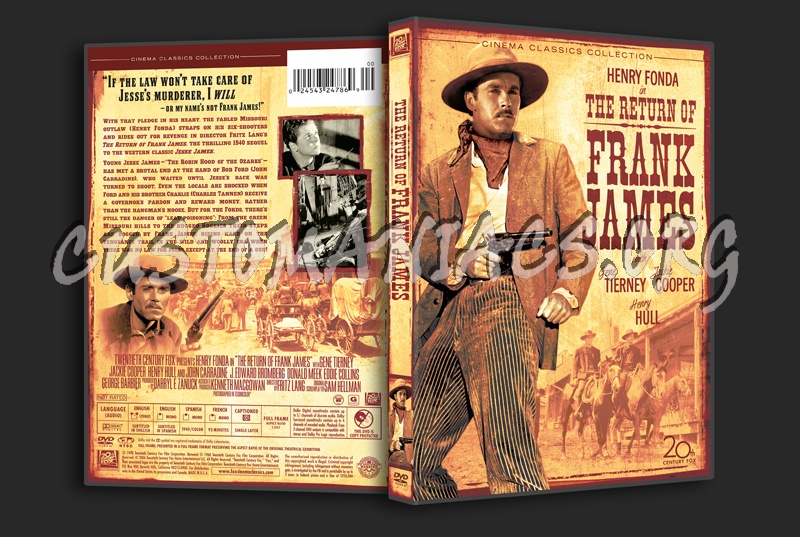 The Return of Frank James dvd cover