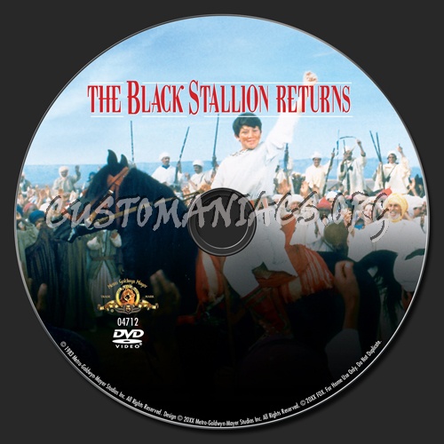 The Black Stallion Returns dvd label