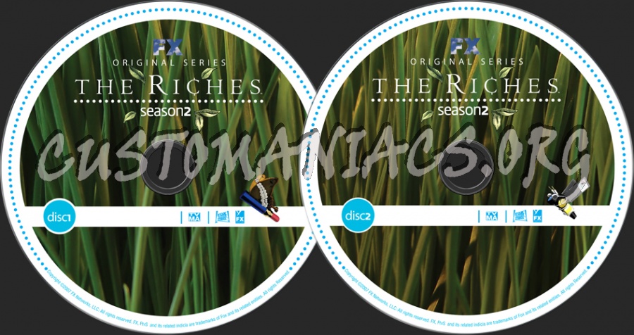 The Riches Season 2 dvd label