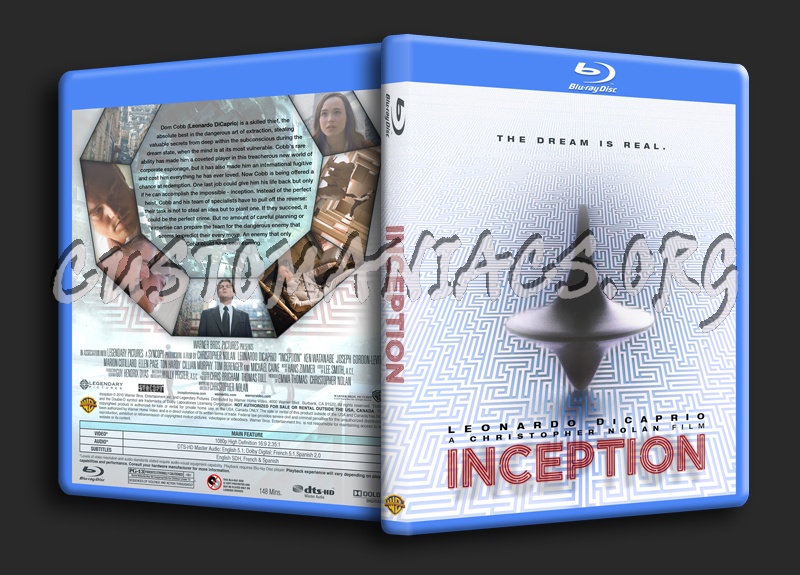 Inception blu-ray cover