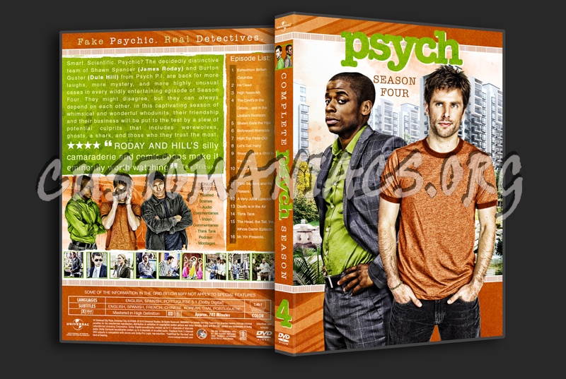 Psych Season 4 dvd cover