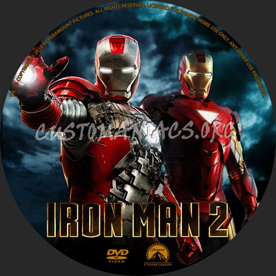 Iron Man 2 dvd label