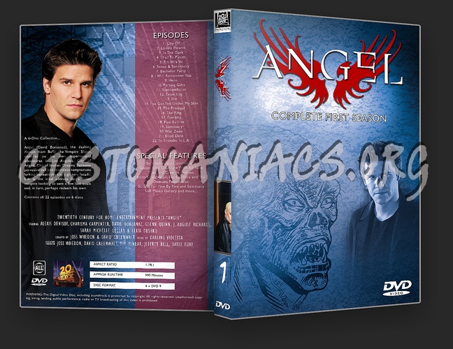 Angel Complete Series 1-5 dvd cover