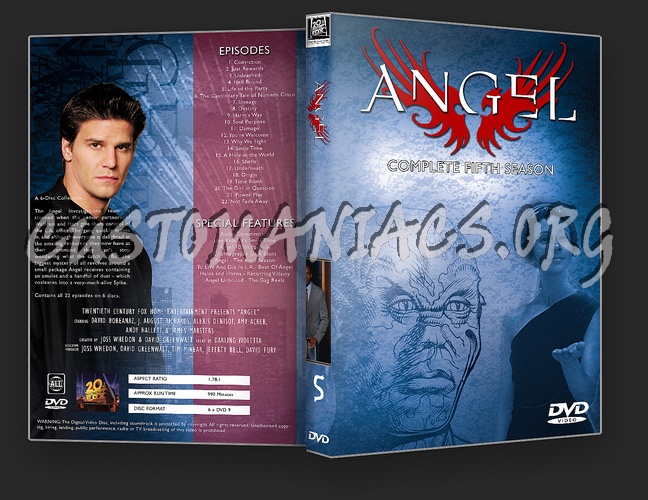 Angel Complete Series 1-5 dvd cover