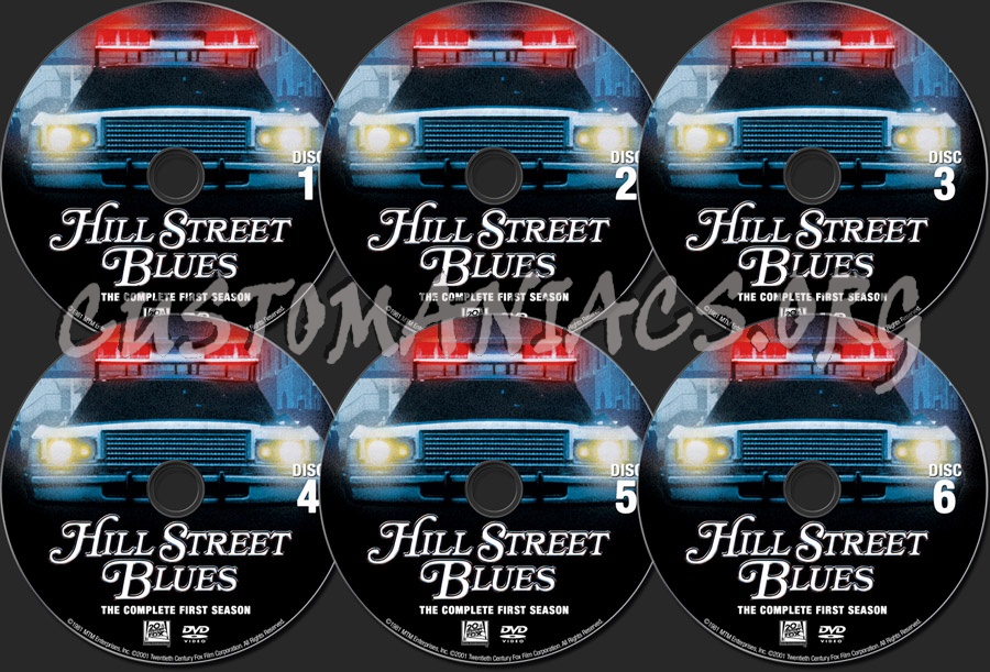Hill Street Blues Season 1 dvd label