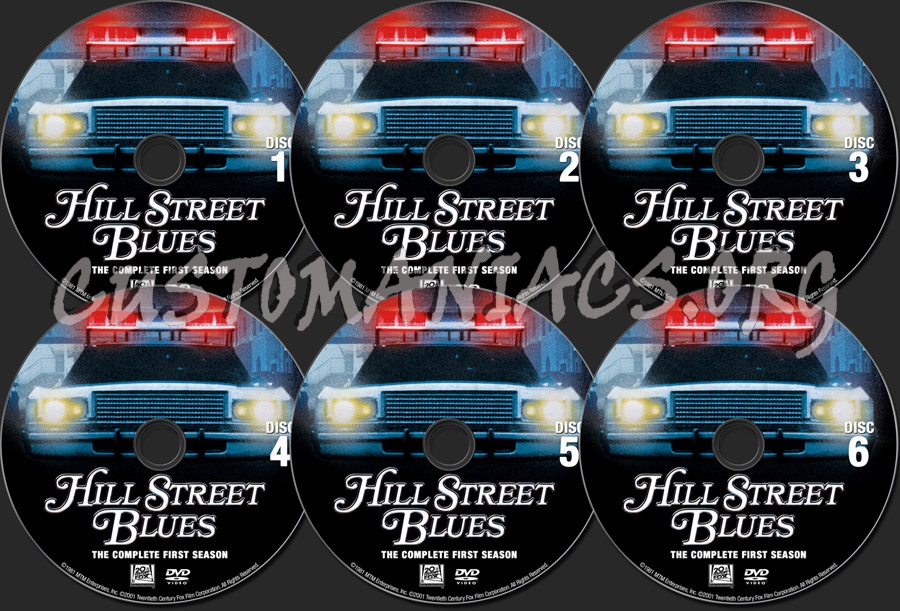 Hill Street Blues Season 1 dvd label