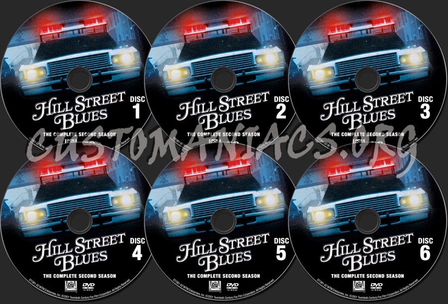 Hill Street Blues Season 2 dvd label