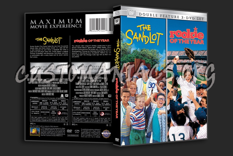 The Sandlot / Rookie of the Year dvd cover
