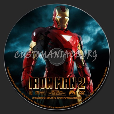 Iron Man 2 dvd label