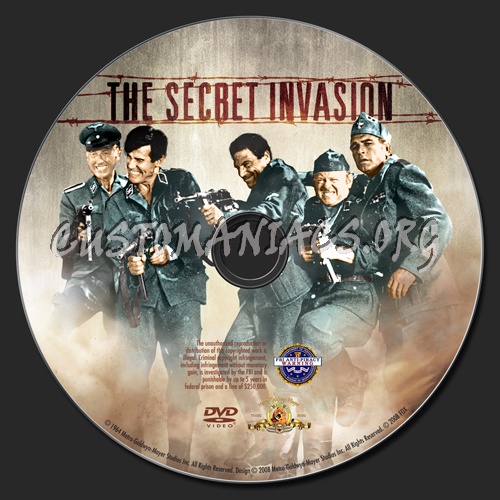 The Secret Invasion dvd label