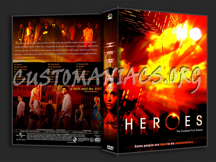 Heroes Season 1 dvd cover