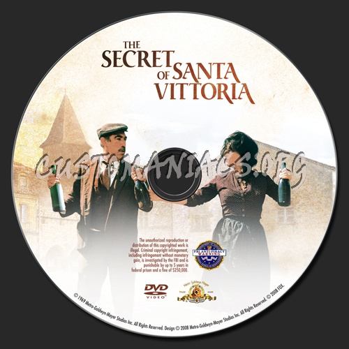 The Secret of Santa Vittoria dvd label