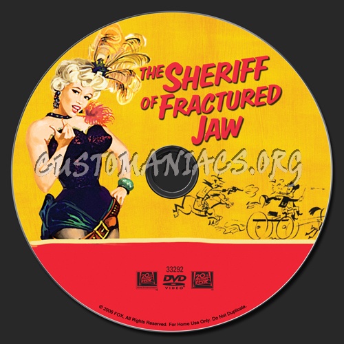 The Sheriff of Fractured Jaw dvd label