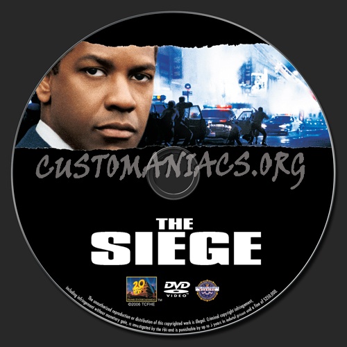 The Siege dvd label