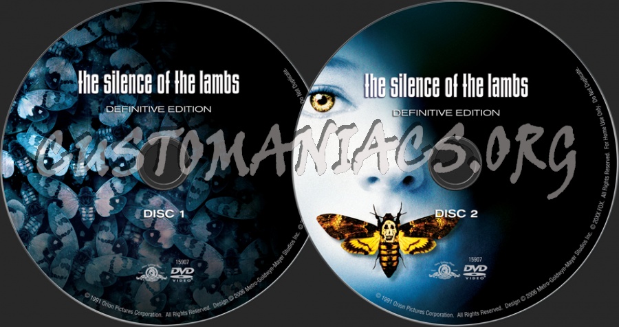 The Silence of the Lambs dvd label