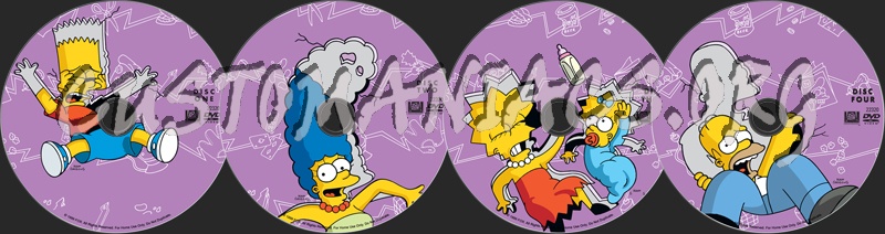 The Simpsons Season 3 dvd label
