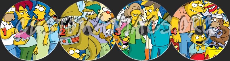 The Simpsons Season 4 dvd label