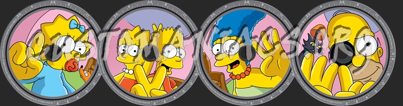 The Simpsons Season 8 dvd label