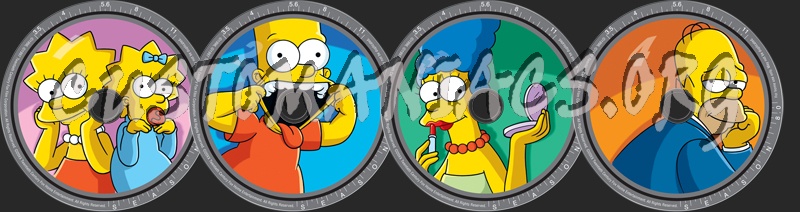 The Simpsons Season 8 dvd label