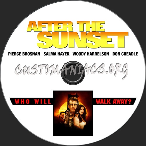 After The Sunset dvd label