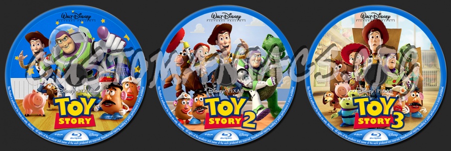 Toy Story 1-3 blu-ray label