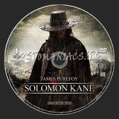 Solomon Kane dvd label