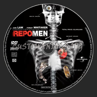 Repo Men dvd label