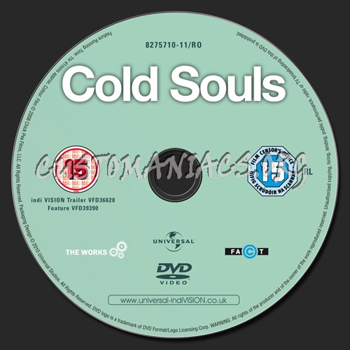 Cold Souls dvd label