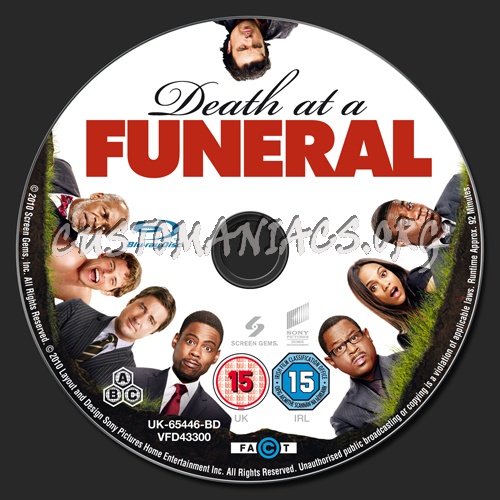 Death at a Funeral blu-ray label