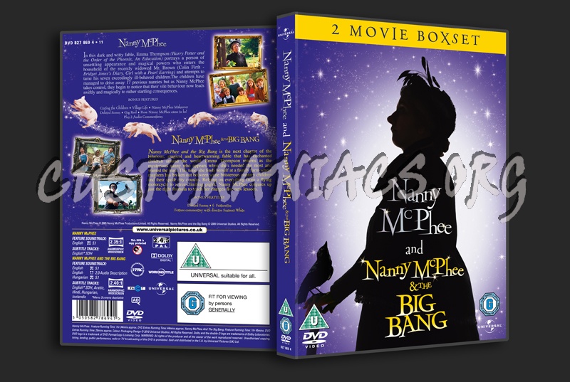 Nanny McPhee and Nanny McPhee & the Big Bang dvd cover