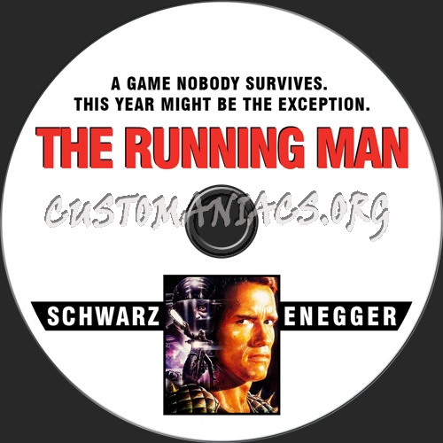The Running Man dvd label