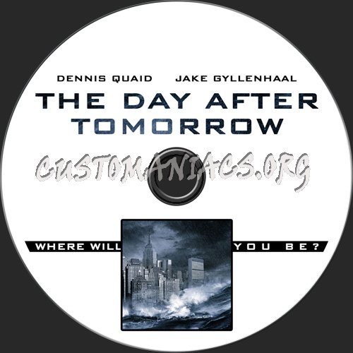 The Day After Tomorrow dvd label