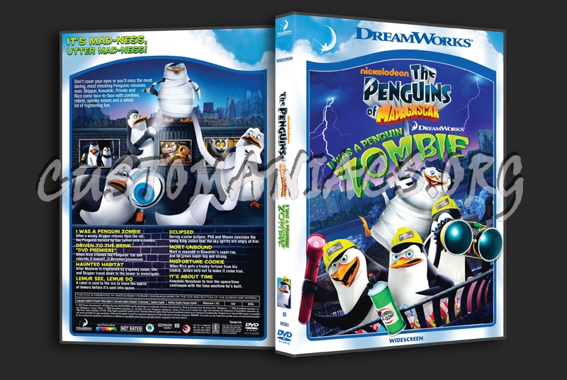 The Penguins of Madagascar I Was a Penguin Zombie dvd cover