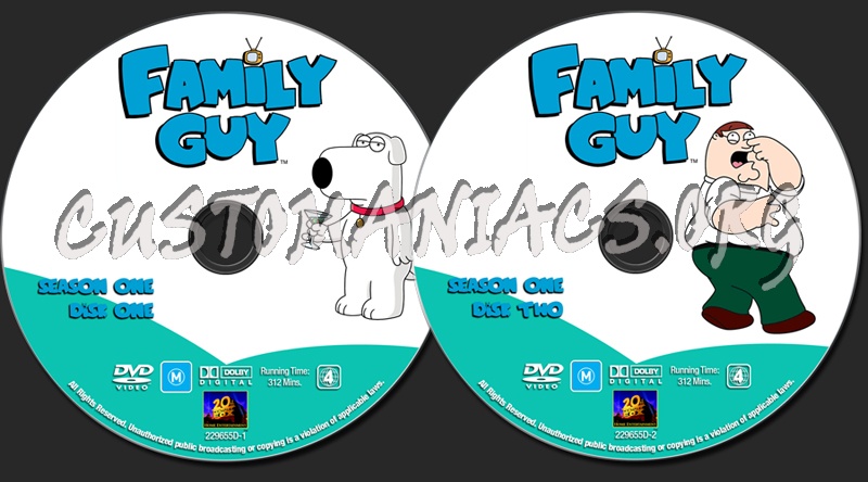 Family Guy - Season 1 dvd label