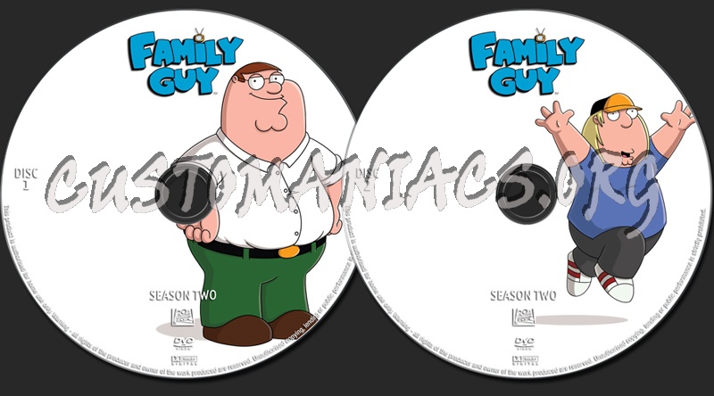 Family Guy - Season Two dvd label