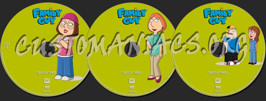 Family Guy - Season Three dvd label