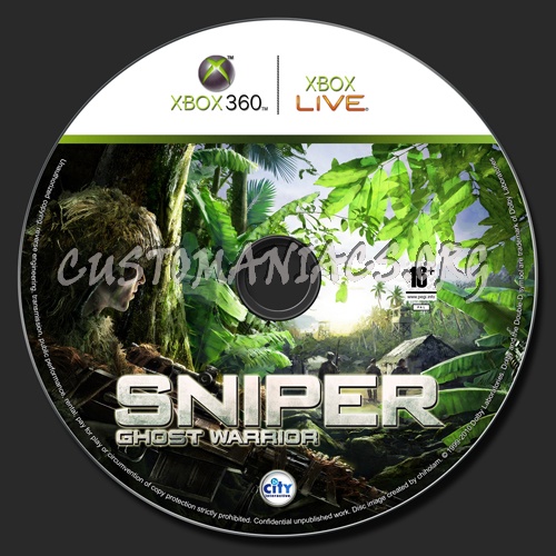 Sniper Ghost Warrior dvd label